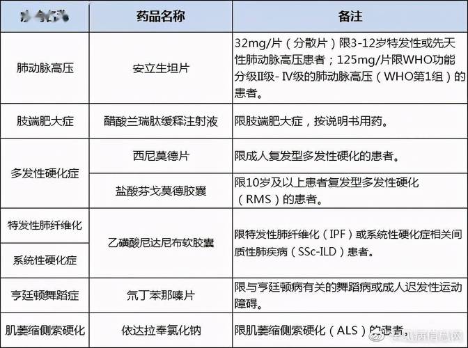 罕见病用药（医保目录扩容）（罕见病用药保障）